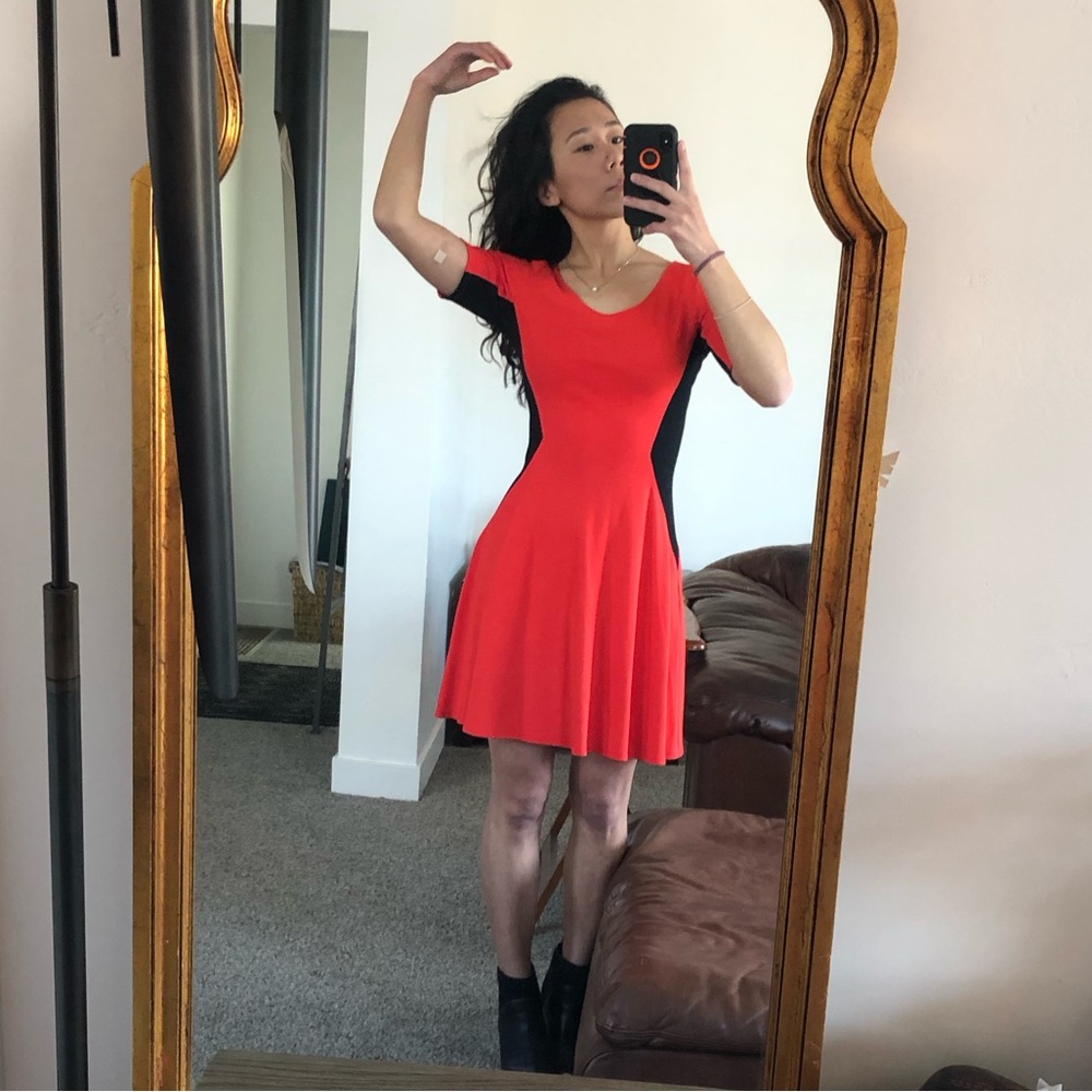 LIKE NEW Theory Classical Filopa Dress in Germanium & Black, XS